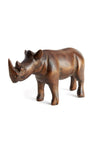Kenyan Jacaranda Wooden Rhino Sculpture