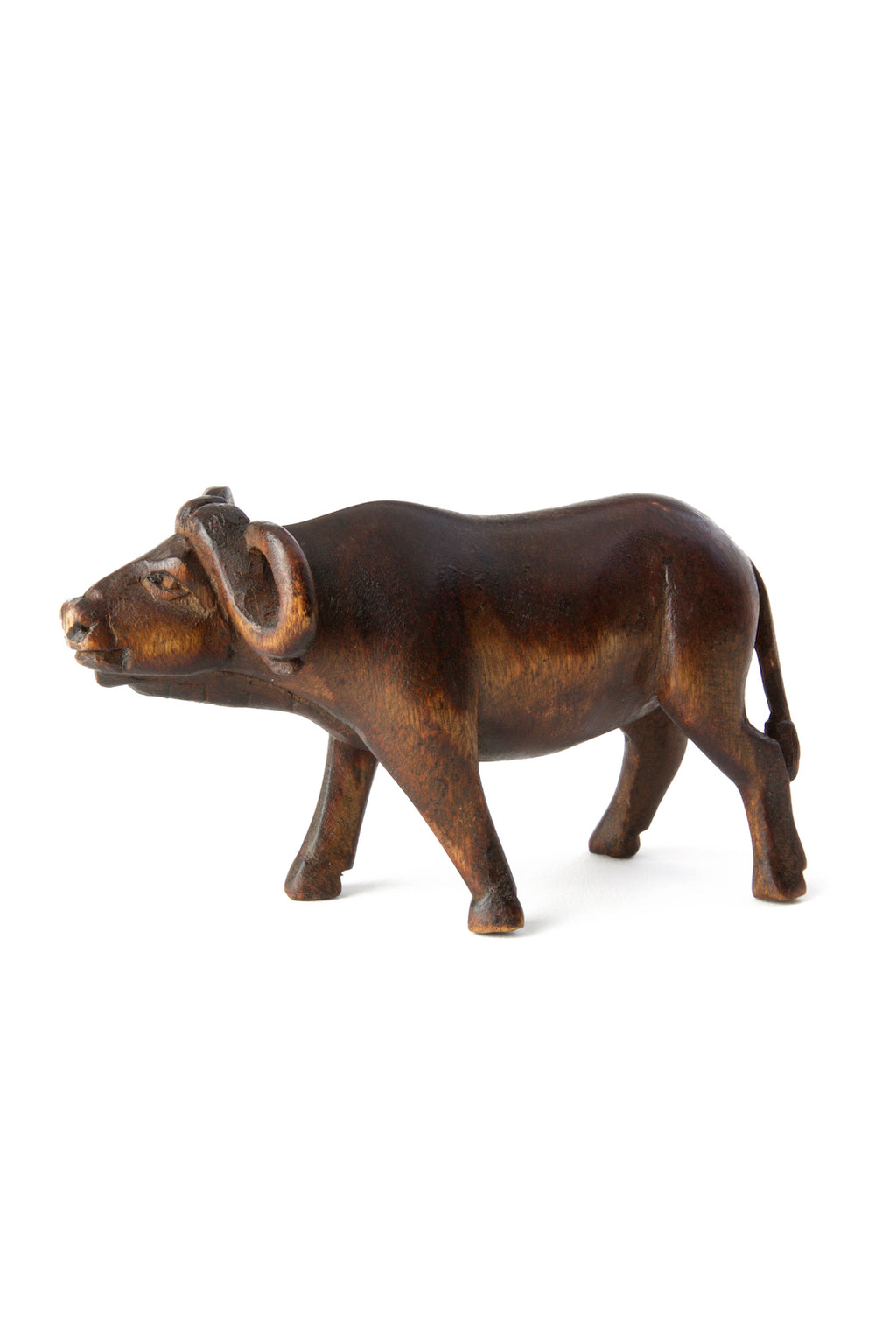 Kenyan Jacaranda Wooden Buffalo Sculpture