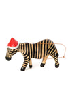 Santa's Little Zebra Helper Ornament