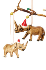 Santa's Little Rhino Helper Ornament