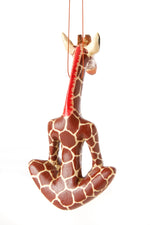 Kenyan Jacaranda Yoga Giraffe Ornament