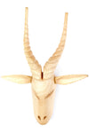 Kenyan Blonde Jacaranda Wood Antelope Mask