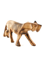 Kenyan Jacaranda Wood Lioness Sculpture