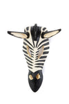 Kenyan Hand Painted Jacaranda Zebra Mask