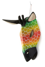 Kenyan Hand Painted Jacaranda Giraffe Mask