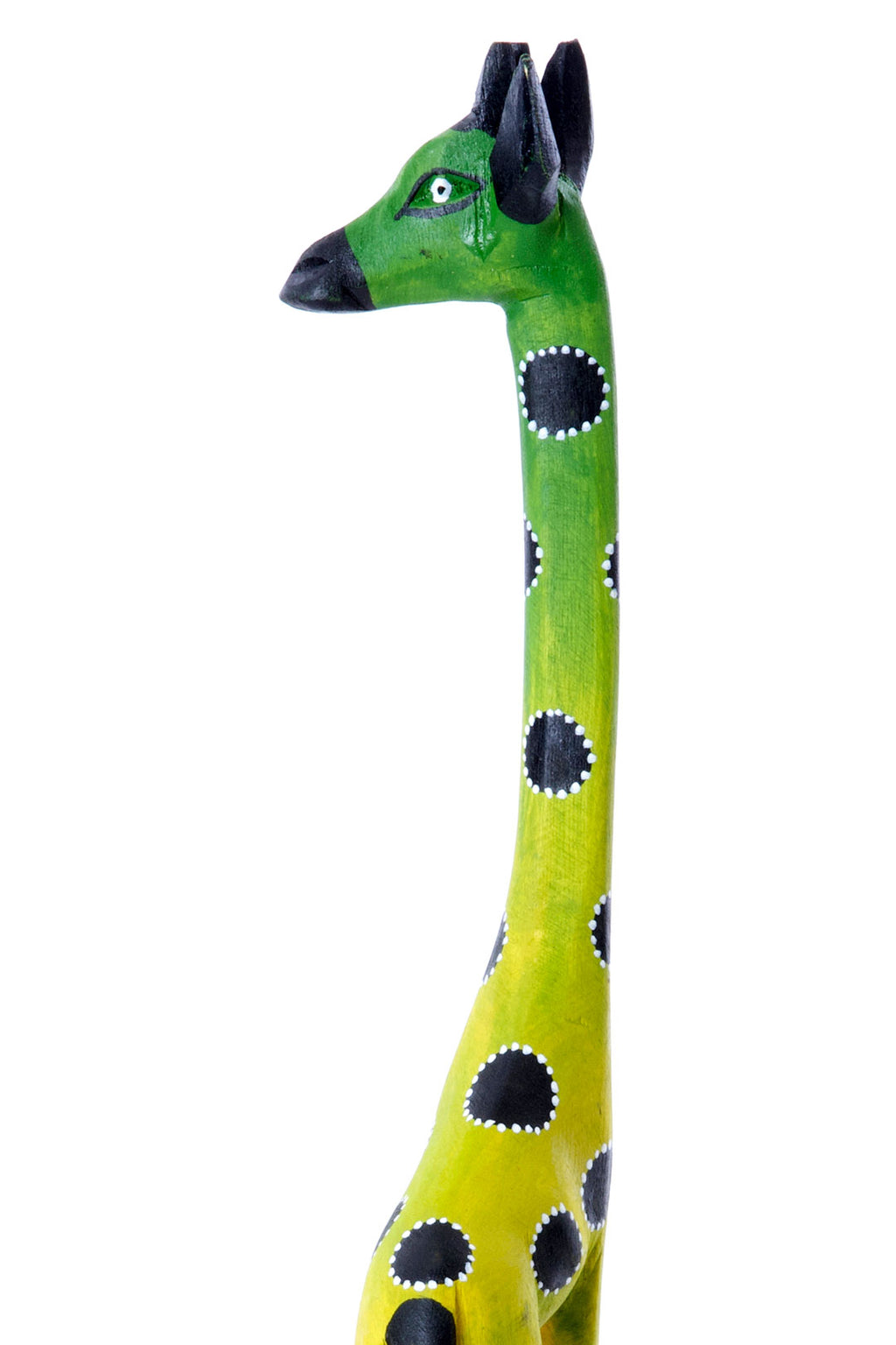 Lemon Lime Jacaranda Wood Giraffe Sculptures