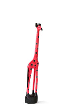 Watermelon Jacaranda Wood Giraffe Sculptures