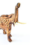 Kenyan Jacaranda Wood Jumbo Trumpeting Elephant