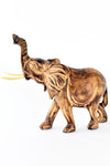Kenyan Jacaranda Wood Jumbo Trumpeting Elephant