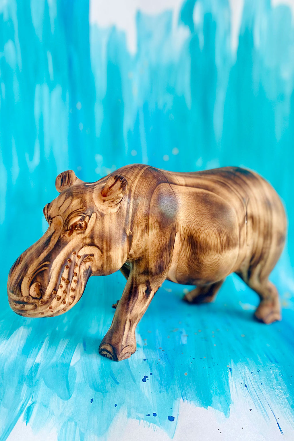 Kenyan Jacaranda Wood Jumbo Hippo