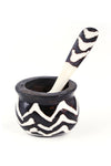 Batik Bone Salt Cup and Spoon