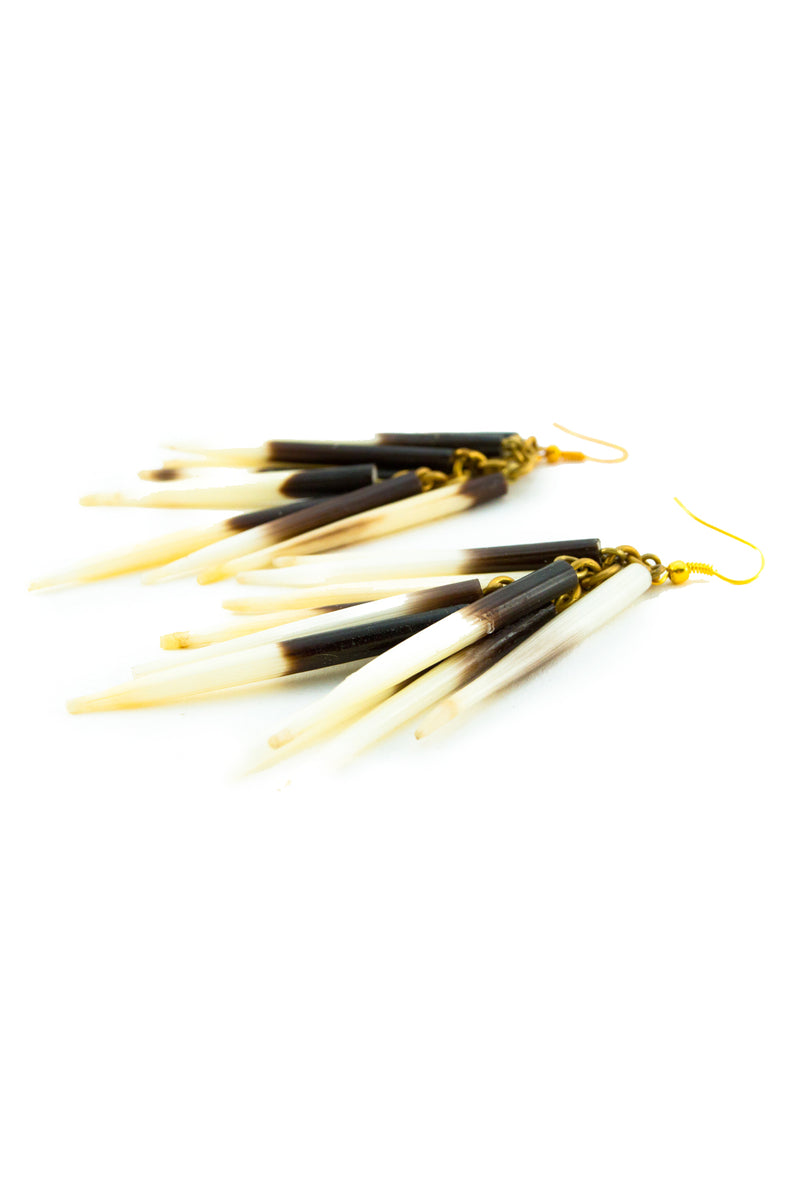 Kenyan Porcupine Quill Earrings