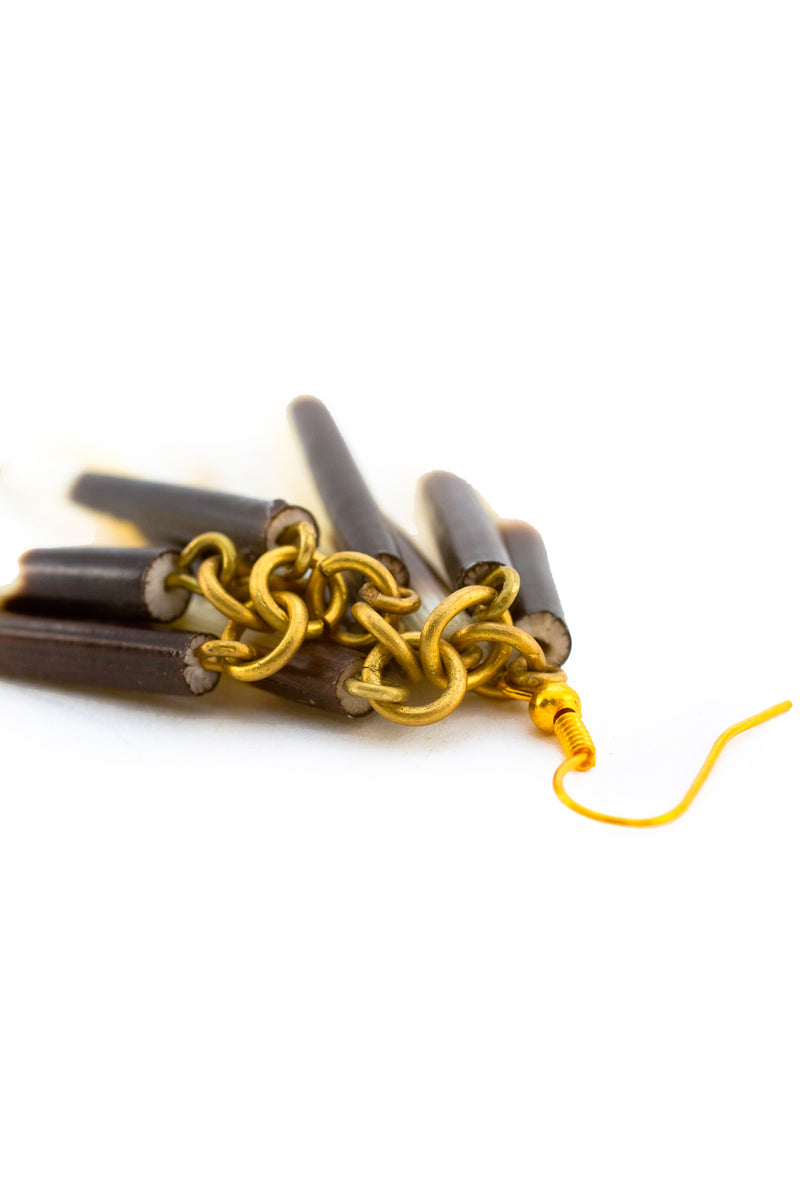 Kenyan Porcupine Quill Earrings