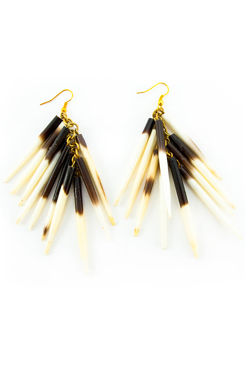Kenyan Porcupine Quill Earrings