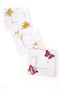 Recycled Paper and Pop Can Butterfly Picture Frame - Two Sizes