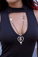 Kenyan Intricate Heart Pendant Necklace