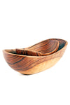 Set of Two Wild Olive Wood Dippy Dip Bowls Default Title