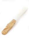 Cow Bone Butter Spreader with Carved Olive Wood Handle Default Title