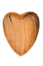 Set of Two Olive Wood Heart Dishes Default Title