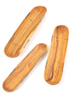 Set of 3 Wild Olive Wood Baguette Trays with Bone Inlay Default Title