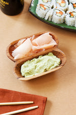 Wild Olive Wood Side by Side Condiment Dish Default Title