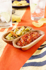 Wild Olive Wood Side by Side Condiment Dish Default Title