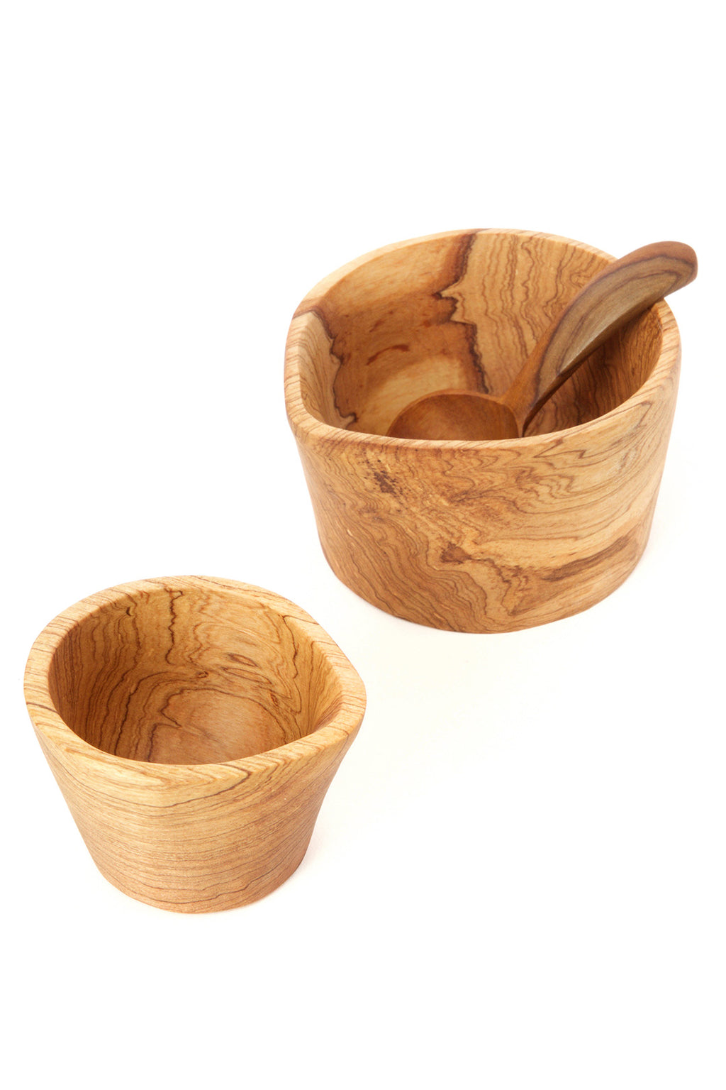 Rustic Kenyan Wild Olive Wood Cream & Sugar Set Default Title