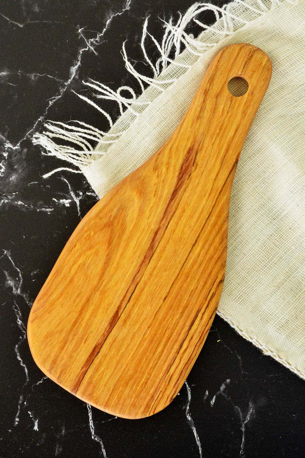 Kenyan Wild Olive Wood Paddle Fromage Tray