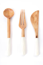 Antelope Antler Wild Olive Wood Serving Utensils Default Title