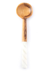 Spiral Handle Wild Olive Coffee Spoon Default Title