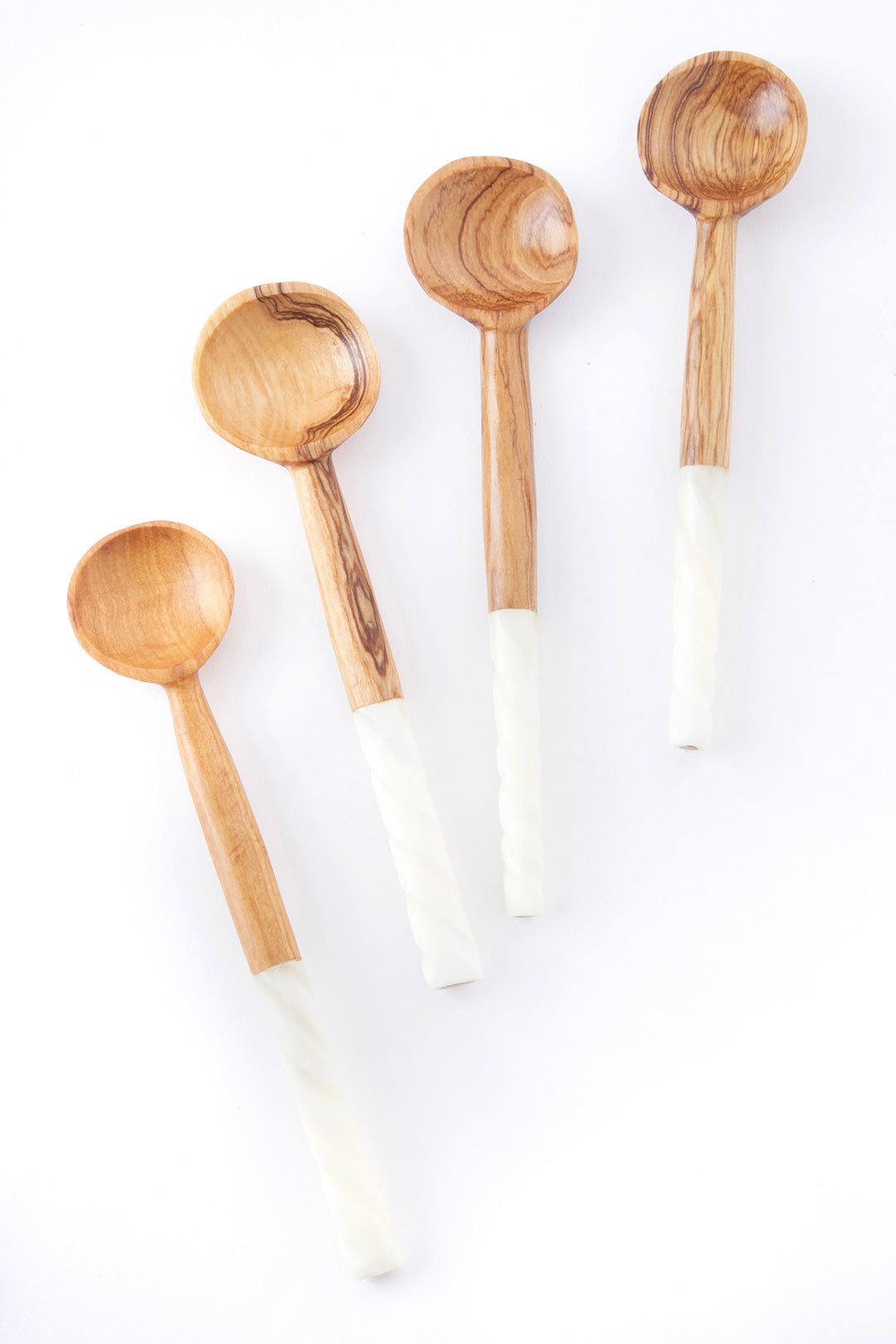 Spiral Handle Wild Olive Coffee Spoon Default Title