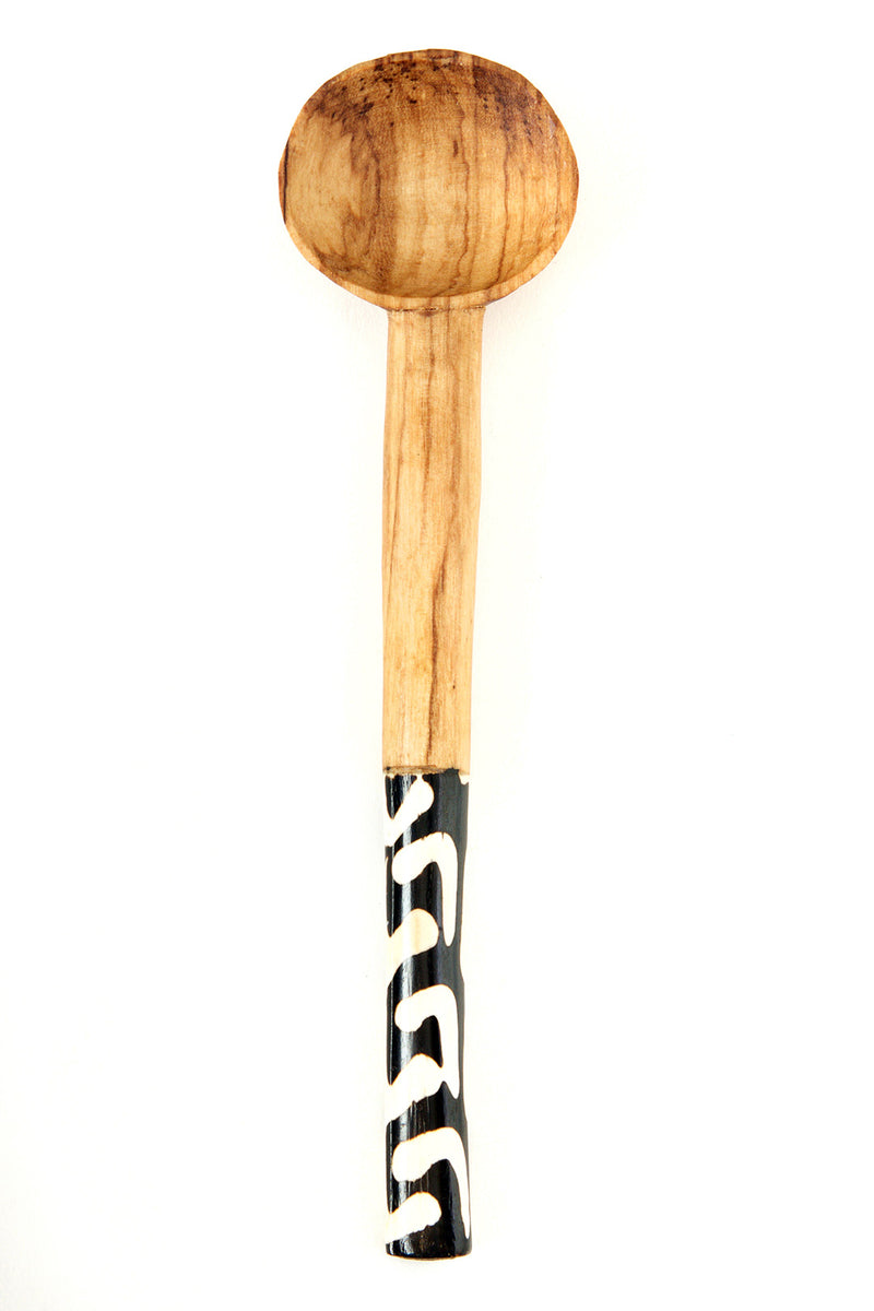 Hand Carved African Olive Coffee Spoon Default Title