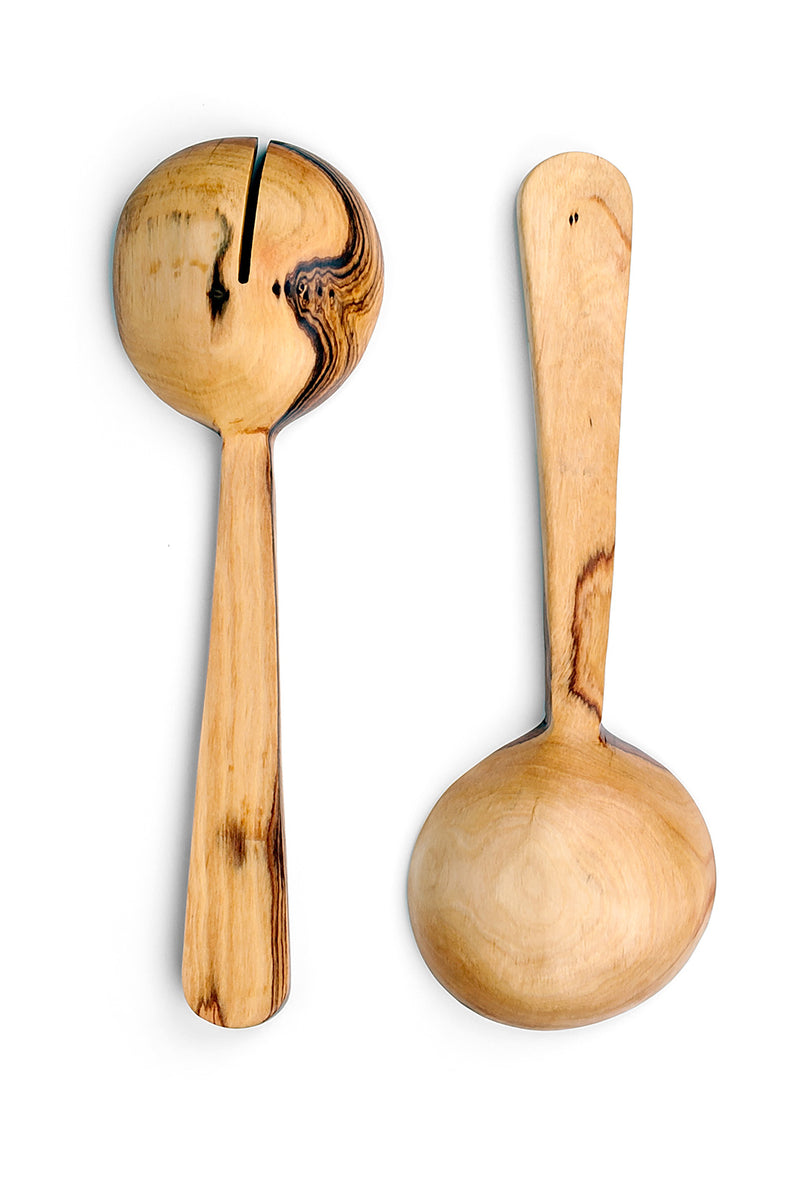 Wild Olive and Bone Pendulum Salad Servers Default Title