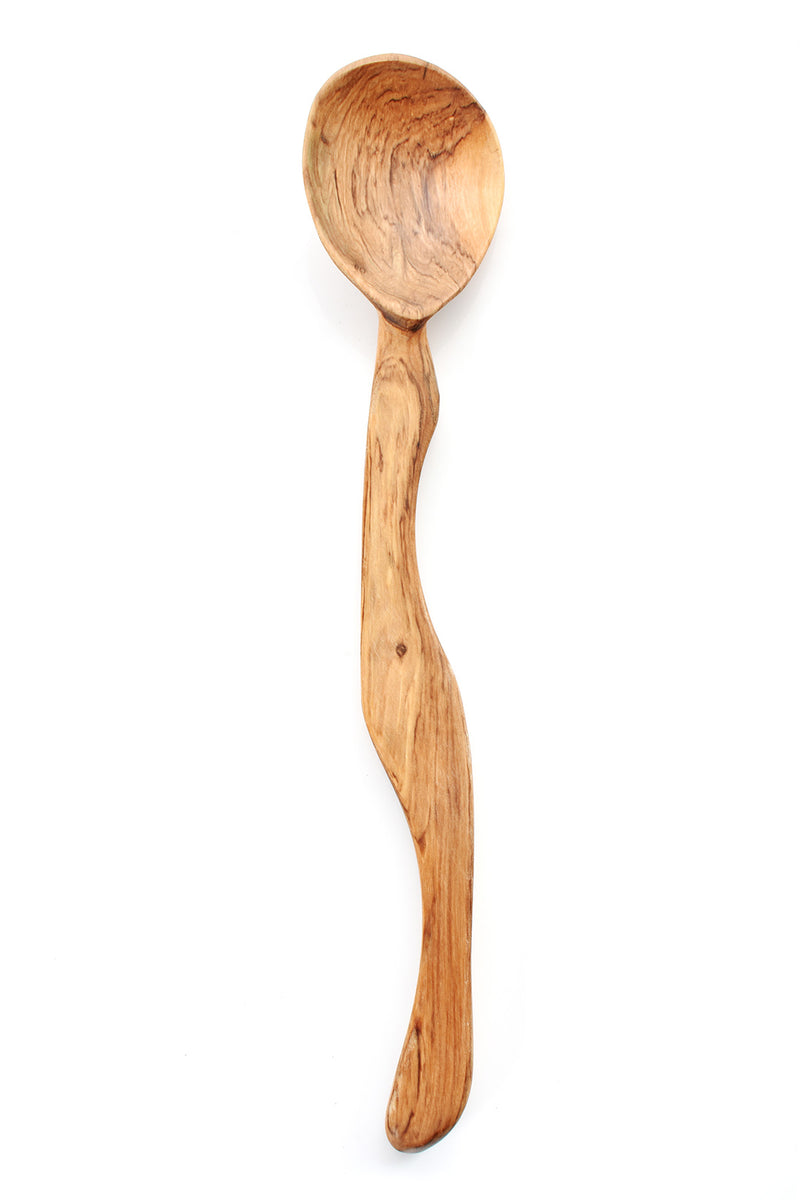 Wild Olive Wood Notched Ladle Default Title