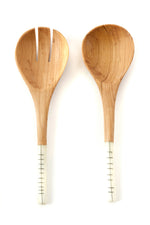 Short & Sweet Wild Olive Wood Salad Servers Default Title