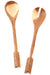 Kenya Wild Olive Wood Archer Salad Servers Default Title