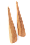 Kenya Wild Olive Wood Kafi Paddle Salad Servers Default Title