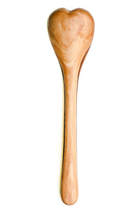 Heart Shaped Wild Olive Wood Cooking Spoon Default Title