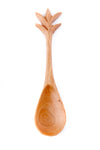 Kenyan Wild Olive Wood Pineapple Spoon