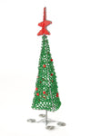 Beaded Wire Christmas Tree Sculptures