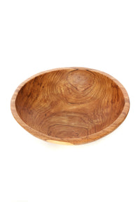 Hand Carved Wild Olive Wood Serving Bowls