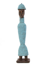 13" Blue Beaded Namji Doll with Hat