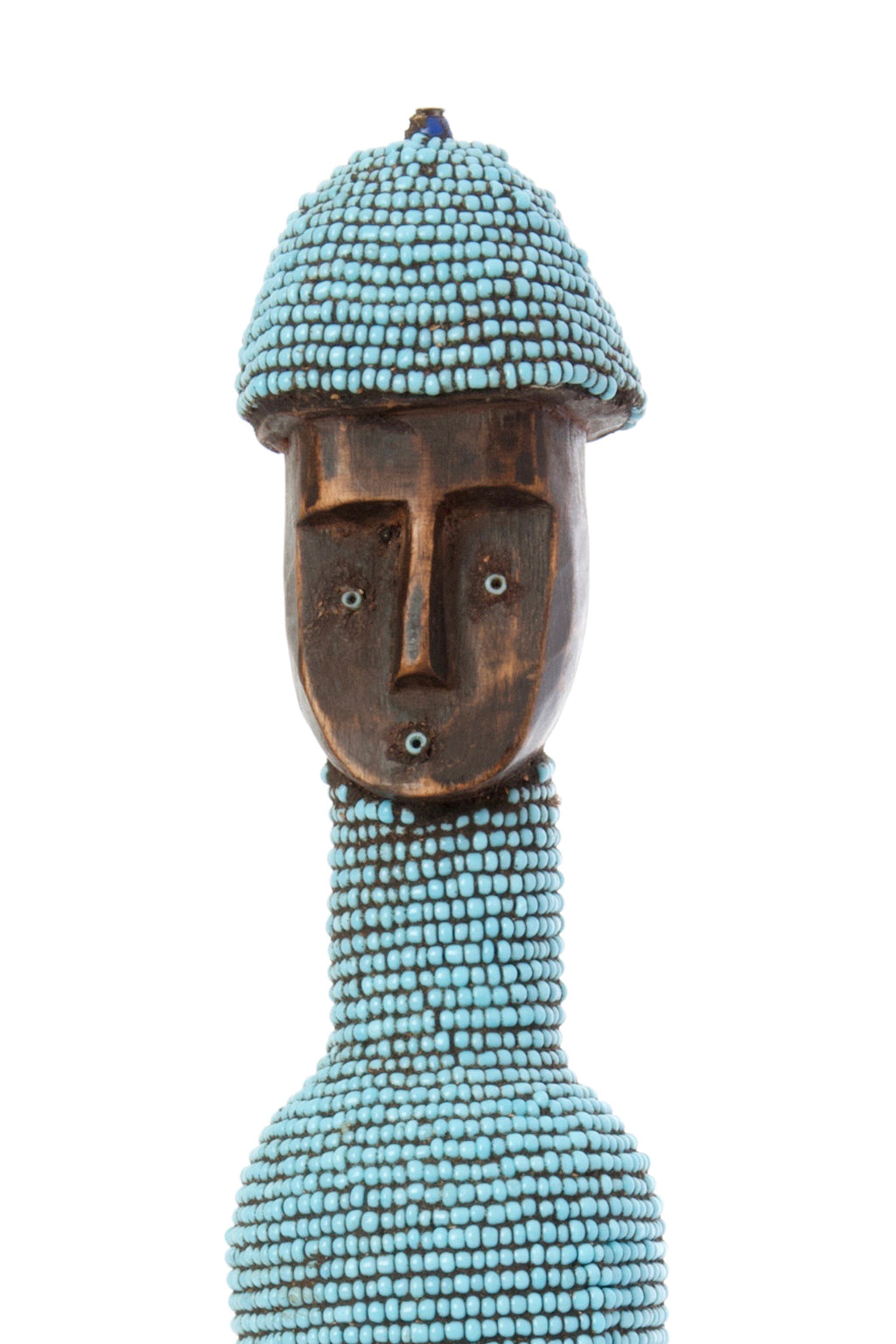 13" Blue Beaded Namji Doll with Hat