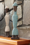 13" Blue Beaded Namji Doll with Hat
