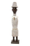 19" Beaded Namji Dolls with Necklaces and Hats