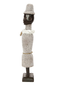 19" Beaded Namji Dolls with Necklaces and Hats