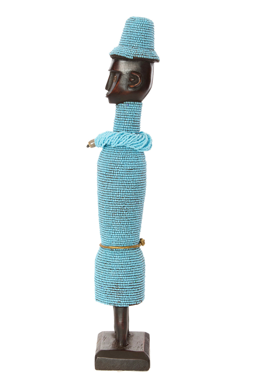 19" Beaded Namji Dolls with Necklaces and Hats
