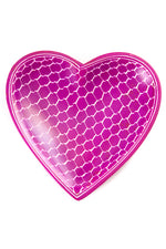 Pink Giraffe Print Heart-Shaped Soapstone Dish Default Title