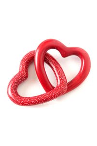 Kenyan Soapstone Interlocking Heart Chain Default Title