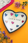 Kenyan Soapstone <i>Love is Love</i> Large Heart Dish Default Title